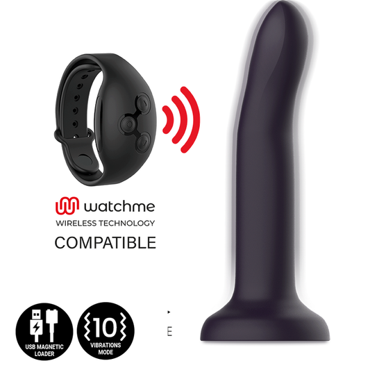 Dildo cu Vibratii, MYTHOLOGY - Duman Mystic Schimba Culoarea cu Temperatura, Compatibil Watchme, Marime L, 20 cm