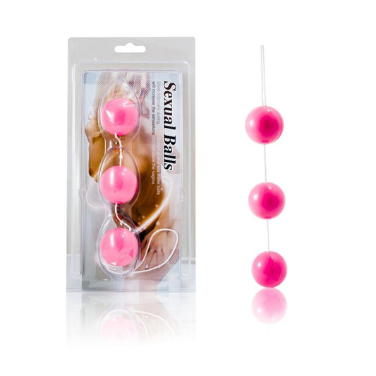 Bile Anale, BAILE - Set 3 Bile ABS, Roz, 34 mm