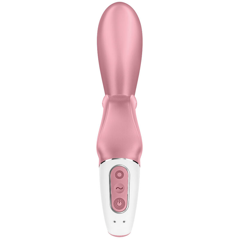 Vibrator Rabbit, Satisfyer - Hug Me App, Control prin Aplicatie, Roz