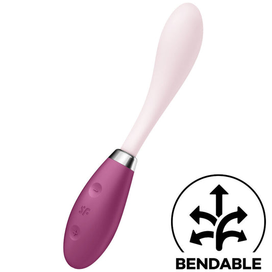 Vibrator Multifunctional Flexibil, SATISFYER - G-Spot Flex 3, 2 Motoare, Gri