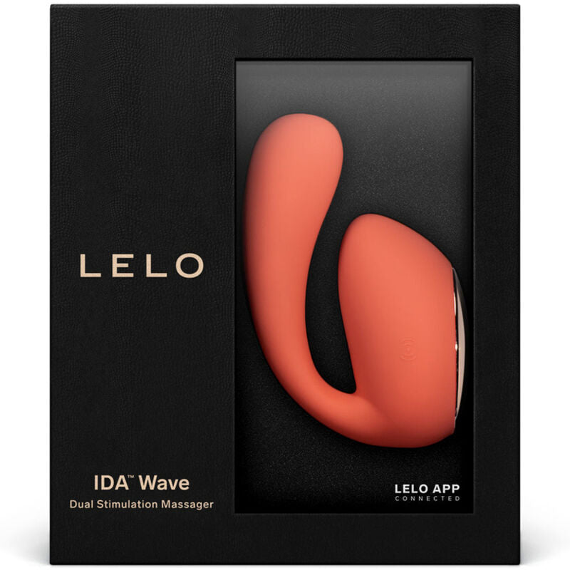 Vibrator pentru Cupluri, Lelo - Ida Wave, Control prin Aplicatie Bluetooth, Coral
