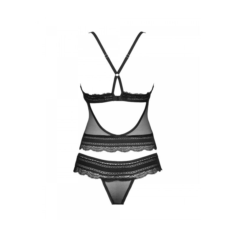 Set Lenjerie, Obsessive - Ivannes, Doua Piese, Negru S/M