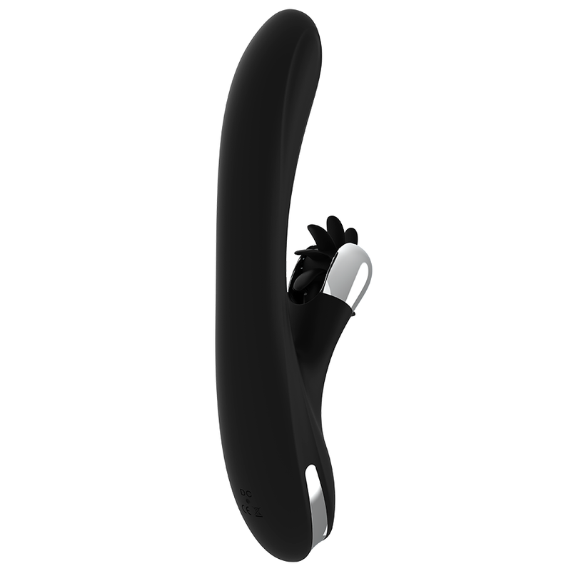 Vibrator, Black&Silver - Bunny Johnny Vibrating Vibe, Reincarcabil USB, Negru Argintiu