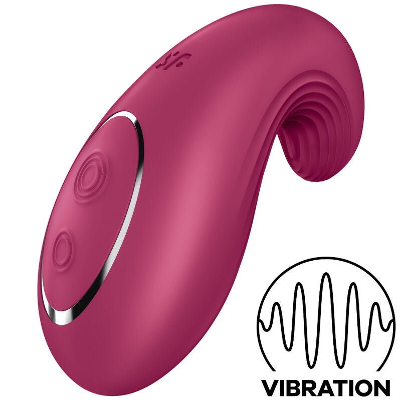 Vibrator Lay-On, Satisfyer - Dipping Delight, Impermeabil IPX7, Albastru