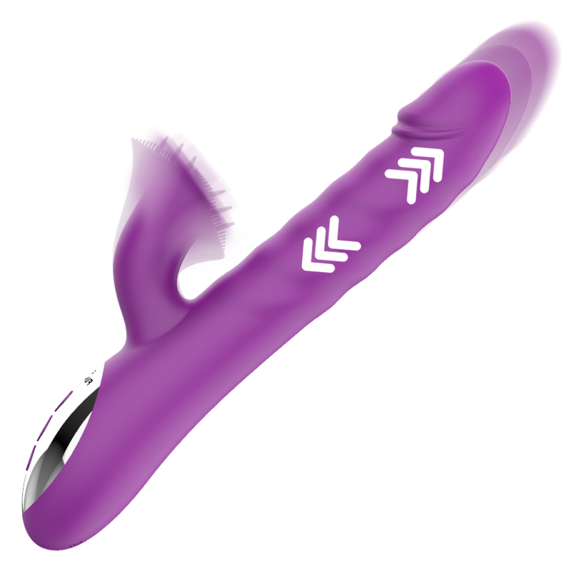 Vibrator Iepuras, Fun Function - Zenda, Thruster & Rotation, 24.5 CM x 3.5 CM