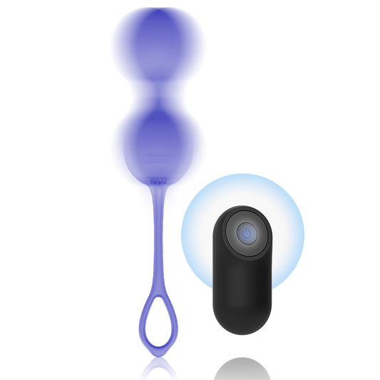 Bile Kegel Vibrante, MR BOSS - Dumas, cu Telecomanda, 10 Vibratii, Silicon, Reincarcabil USB, IPX7