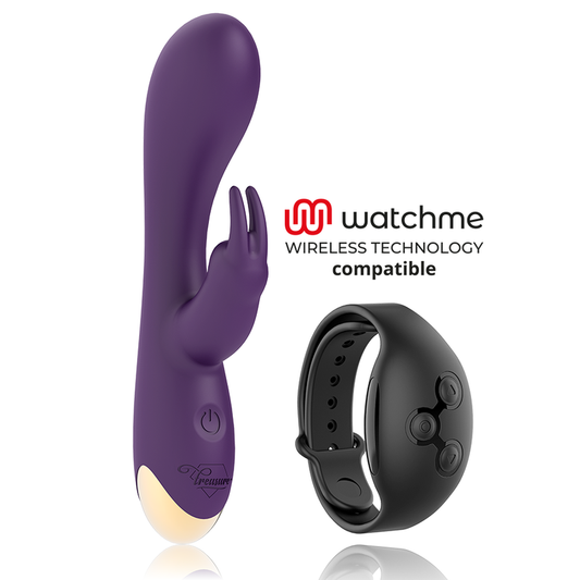 Vibrator Rabbit, TREASURE - Laurence, 7 Moduri, Stimulator Clitoris si Punct G, Compatibil Watchme