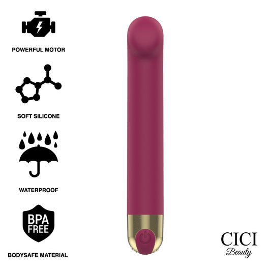 Stimulator Clitoris, CICI BEAUTY - Premium Silicon, 10 Moduri Vibratii, 13 cm