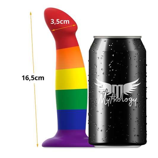 Dildo Fantasy, MYTHOLOGY - Her Garrick Pride, Silicon, Marimea M, 16,5 cm