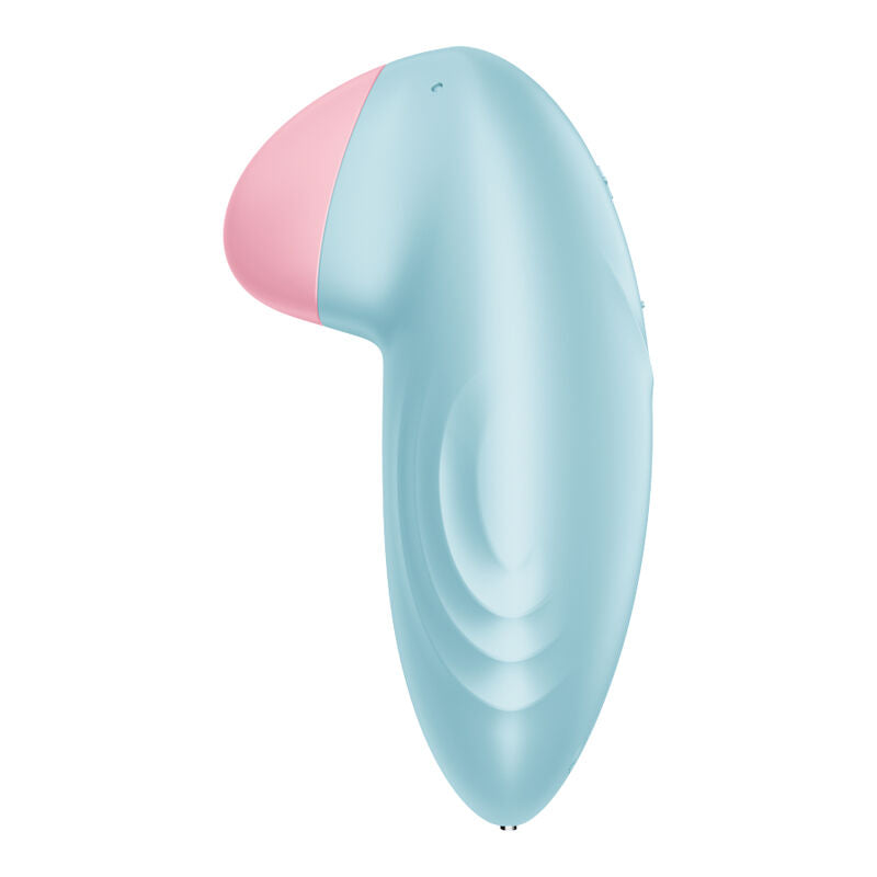 Vibrator Lay-On, Satisfyer - Tropical Tip, Impermeabil IPX7, Albastru