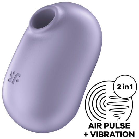 Stimulator Clitoris cu Pulsatii de Aer, SATISFYER - Pro To Go 2, Dublu