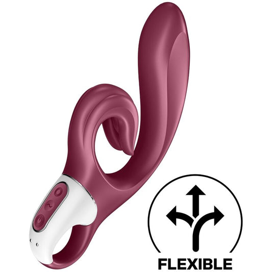Vibrator Rabbit, SATISFYER - Love Me, cu 2 Motoare Independente si Stimulare Punct G si Clitoris, Albastru