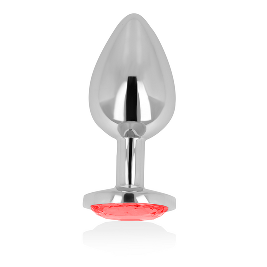 Plug anal, Ohmama, Cu cristal roșu 8 CM