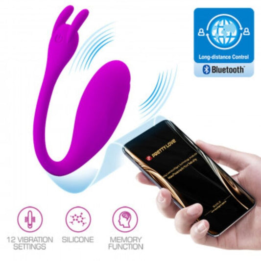 Masator cu Aplicatie, PRETTY LOVE - Catalina, Control prin App, Lila