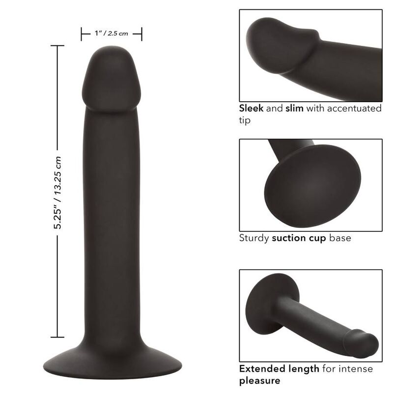 Dildo Anal, CalExotics - Silicone Slim Anal Stud, cu Ventuza