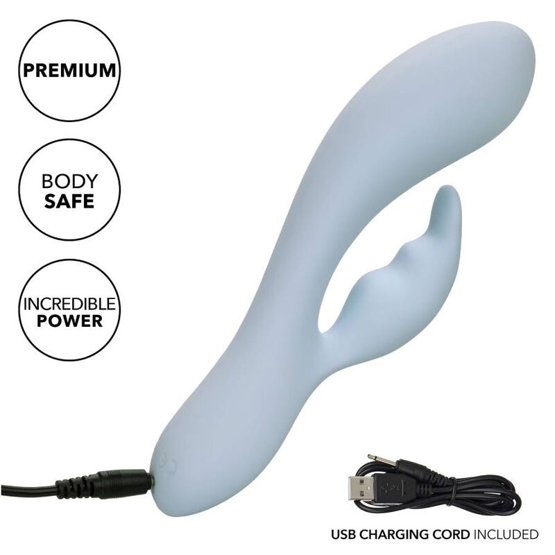 Vibrator Punctul G, CalExotics - Contour Kali, Motoare Duale, Blue