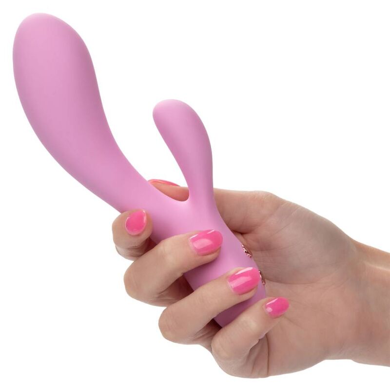 Vibrator Punctul G, CalExotics - Contour Zoie, Motoare Duble, Roz