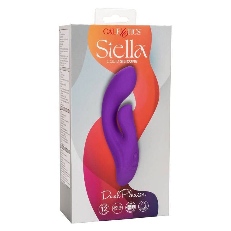 Vibrator Dual, CalExotics - Stella Dual Pleaser, Motoare Duale, Mov