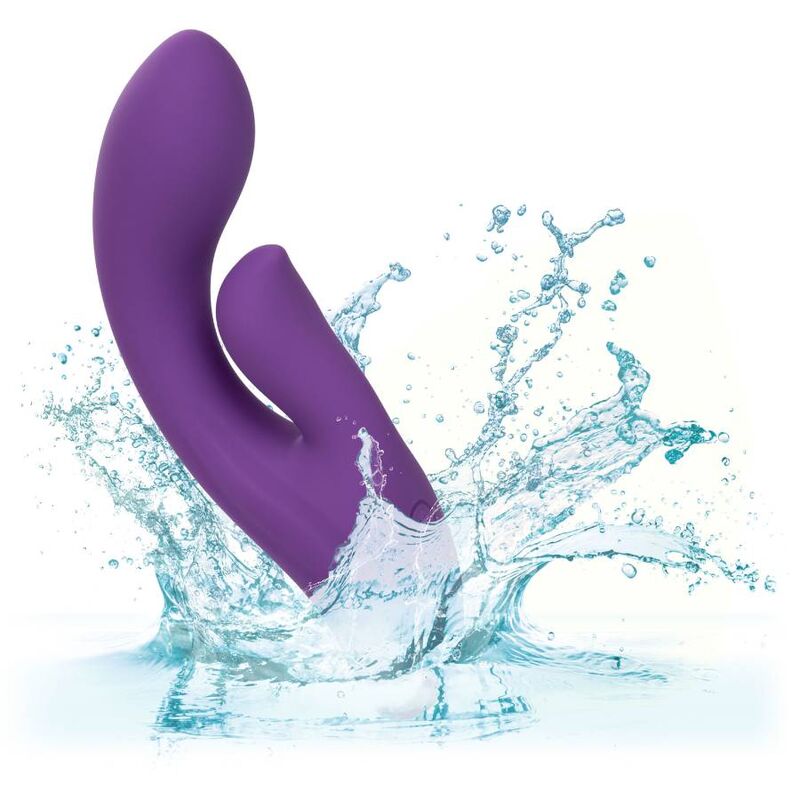 Vibrator Dual, CalExotics - Stella Dual Pleaser, Motoare Duale, Mov