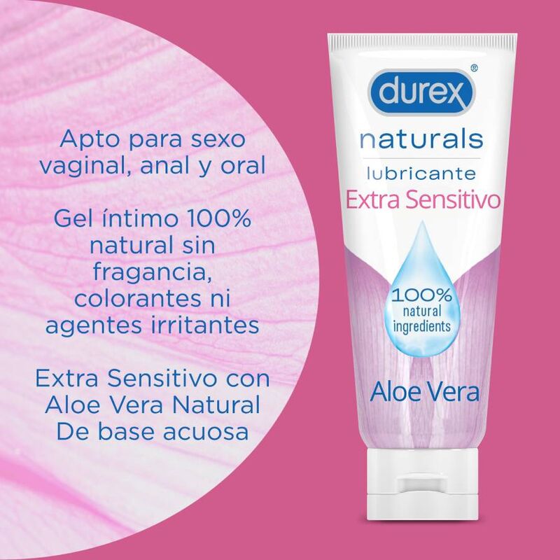 Lubrifiant, Durex - Naturals Extra Sensitive, 100% Natural, 100 ML