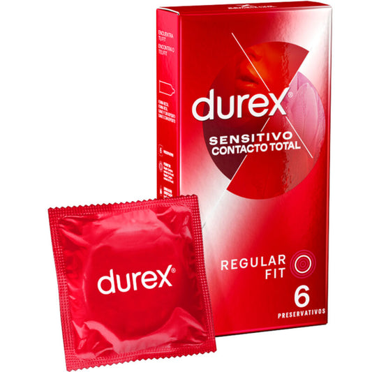 Prezervative, Durex - Sensitive Total Contact, Ultra Subtire, 6 Bucati