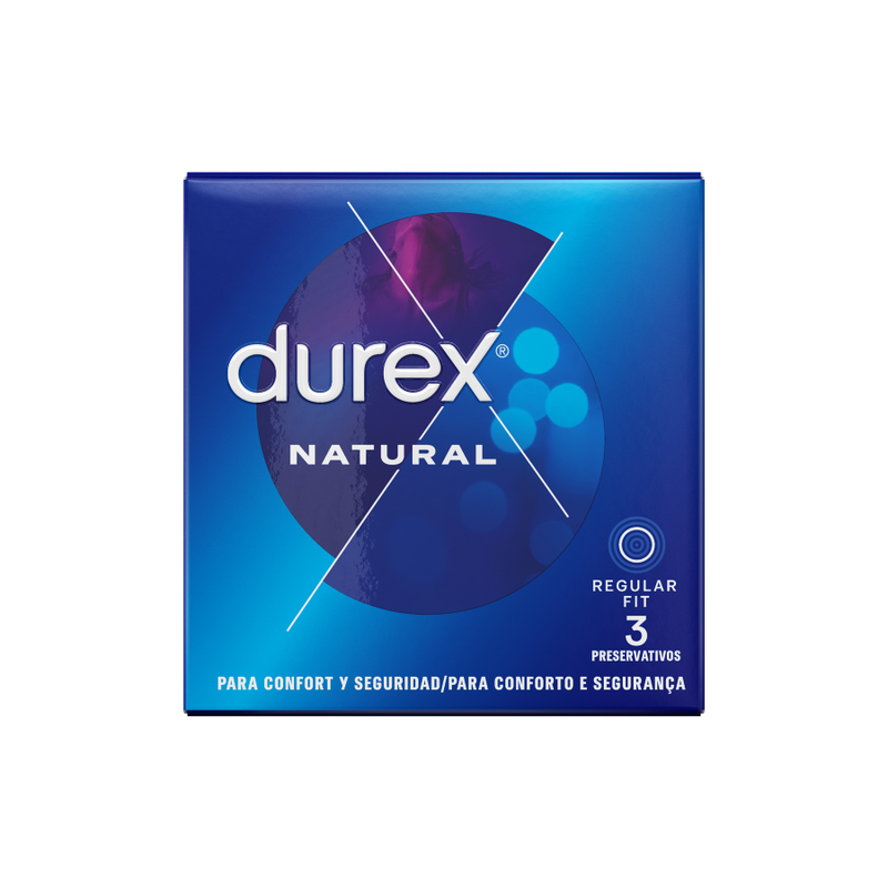 Prezervative, Durex - Natural Classic, Forma Easy On, 3 Bucati