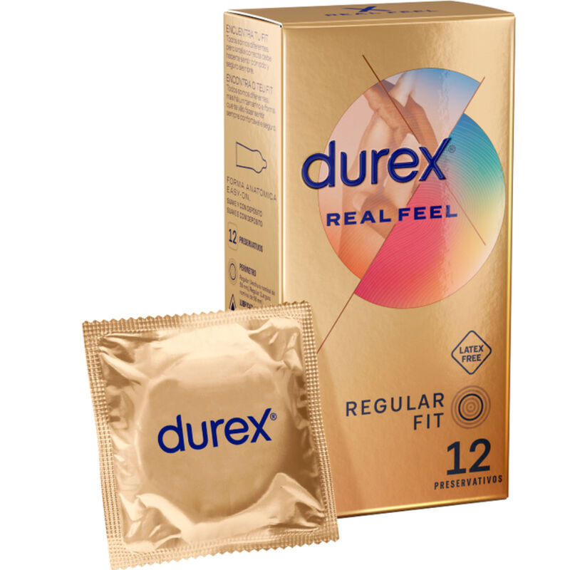 Prezervative, Durex - Real Feel, fara Latex, 12 Bucati