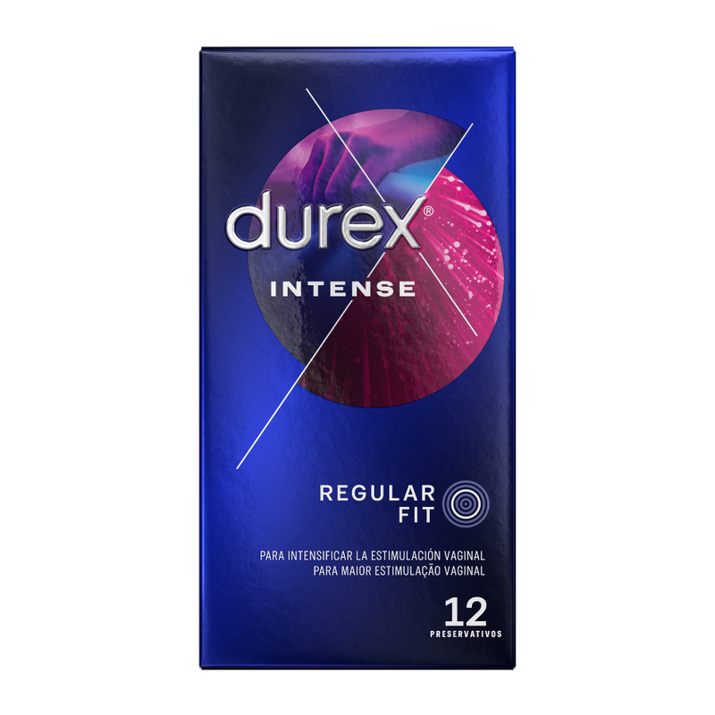 Prezervative, Durex - Intense Orgasmic, cu Gel Stimulant, 12 Unitati