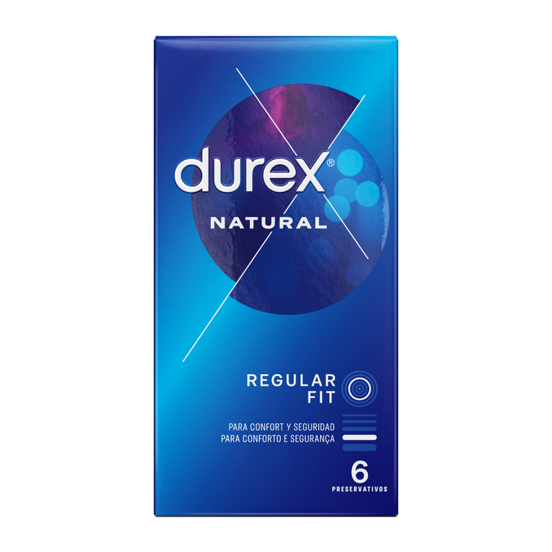 Prezervative, Durex - Natural Classic, Forma Easy On, 6 Unitati
