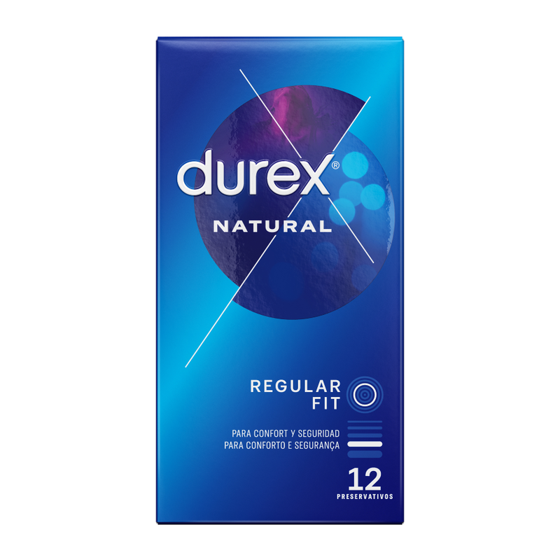 Prezervative, Durex - Natural Plus, Easy On, 12 Bucati
