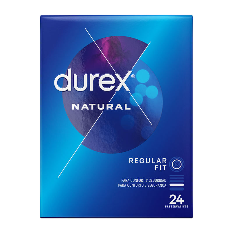 Prezervative, Durex - Natural Plus, Neted cu Rezervor, 24 Unitati