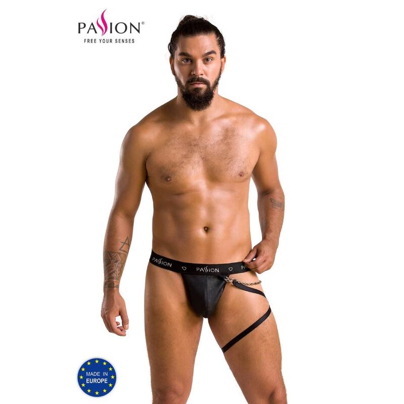 Lenjerie Tanga, Passion - 058 Bill, Certificat Oeko-Tex, Negru S/M
