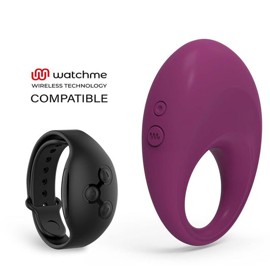 Inel pentru Penis Reincarcabil cu Telecomanda, COVERME - Dylan Watchme, 10 Moduri Vibratii