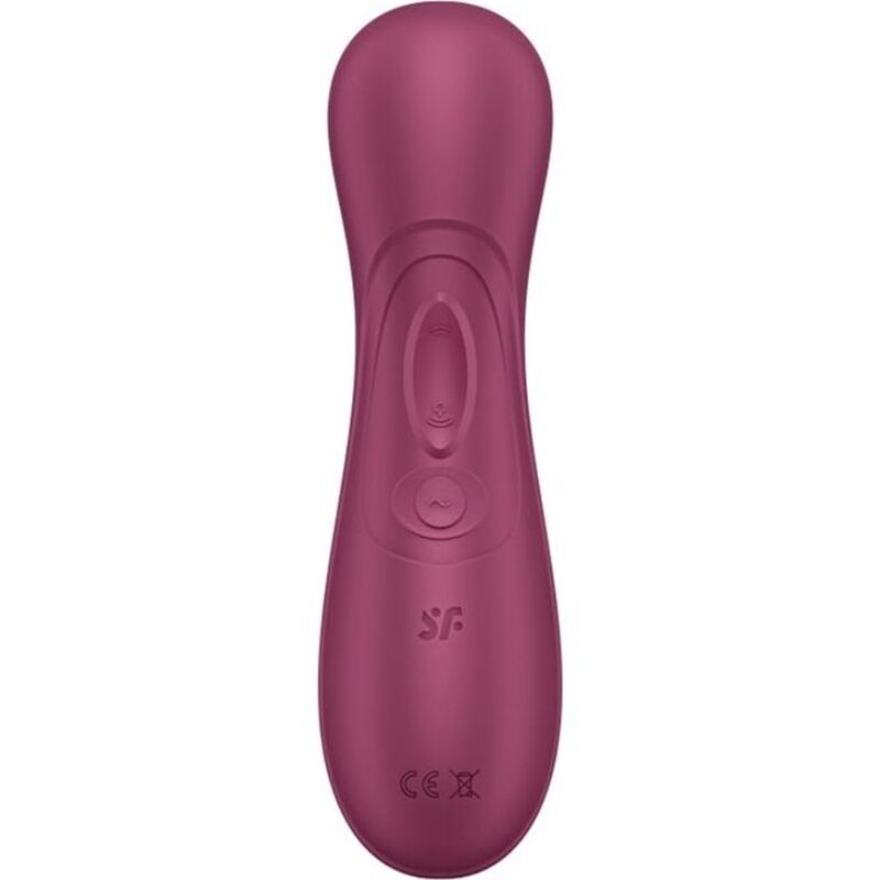 Stimulator Clitoris, Satisfyer - Pro 2 Generation 3, Tehnologie Aer Lichid, Rosu Vin
