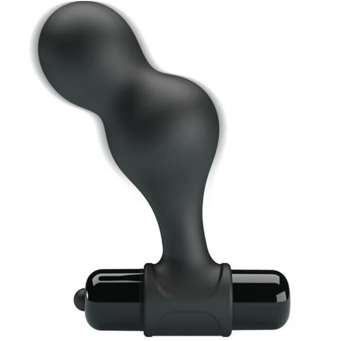 Dop Anal Vibrator, Mr Play - 0801S, 10 Functii de Vibratie, Negru