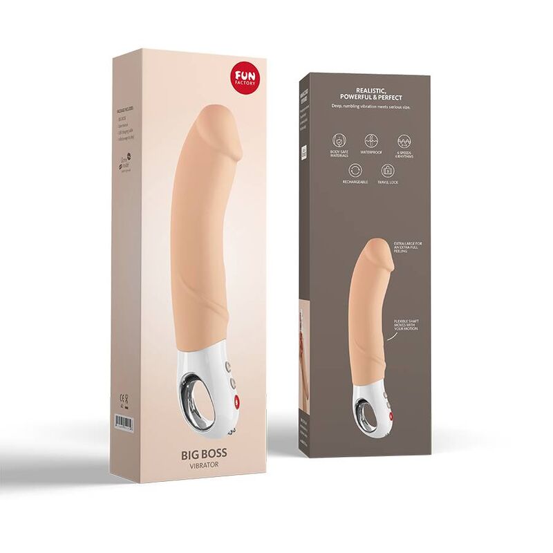 Vibrator, Fun Factory - Big Boss G5, 12 Programe de Vibratii, Nude