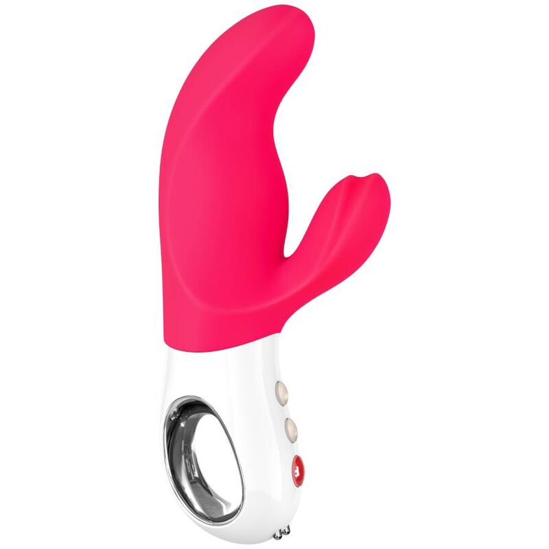Vibrator Dual, Fun Factory - Miss Bi, 2 Motoare Independente, Roz Alb