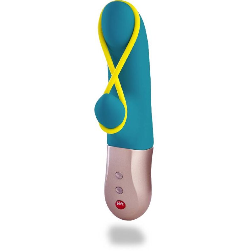 Vibrator, Fun Factory - Amorino, Reincarcabil cu Banda de Stimulare, 17.3 CM / 3.3 CM D - / Gasoline / Fluo Yellow