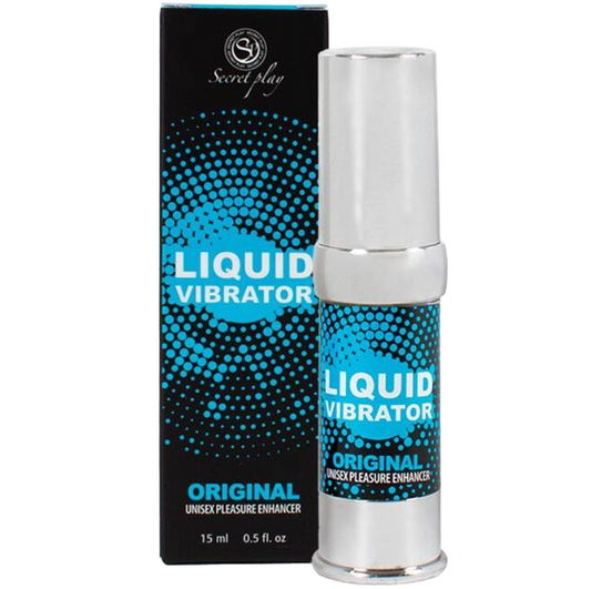 Stimulator Lichid Unisex cu Efect Vibratii, SECRETPLAY - Vibrator Lichid, 15 ml