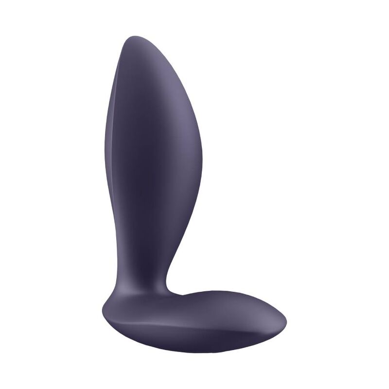 Plug Anal cu Vibratii, Satisfyer - Power Plug, Bluetooth si Control prin Aplicatie, Purple