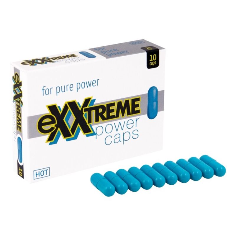 Capsule, Hot - Exxtreme Power Caps, cu Cardamom si Guarana, 10 Bucati