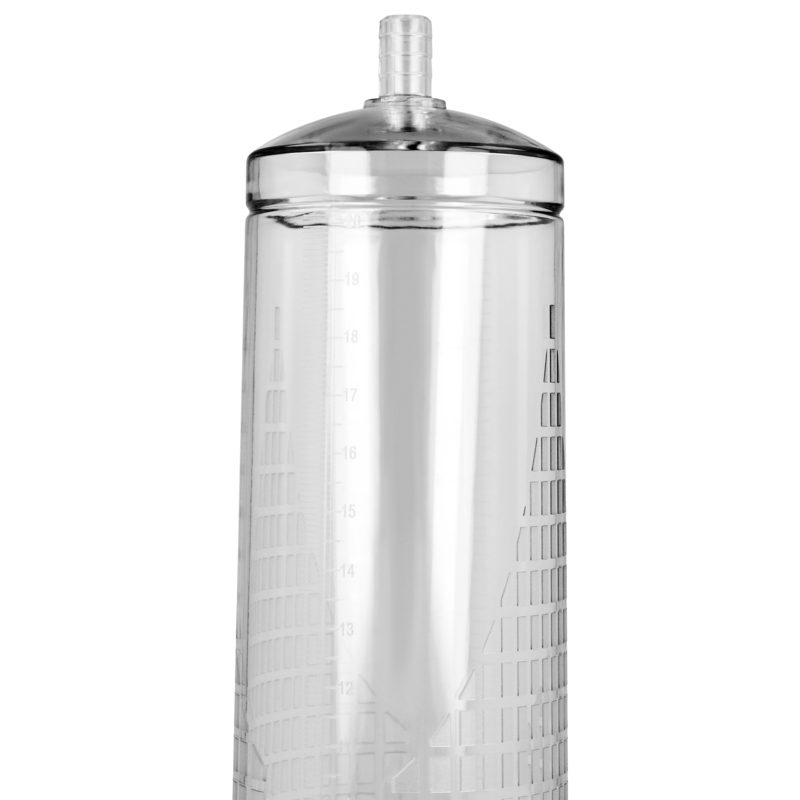 Pompa Marire Penis, Intense - Transparent Pump 01, cu Manometru Incorporat, Transparent