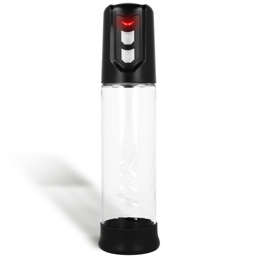 Pompa pentru Penis Automata, INTENSE - Pump Automatic, cu Buton, Transparenta, 17 cm