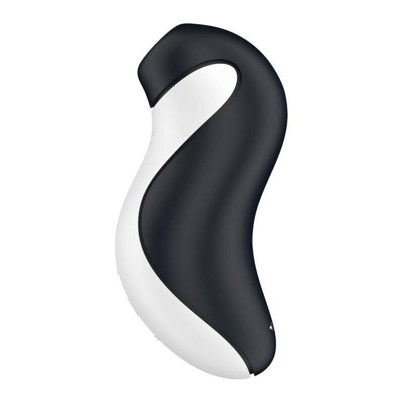 Stimulator cu Aer Pulsatoriu si Vibratii, Satisfyer - Orca, Motoare Independente, Negru/Alb