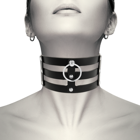 Zgarda Fetish Choker, COQUETTE CHIC DESIRE - din Piele Vegana, Marime Unica
