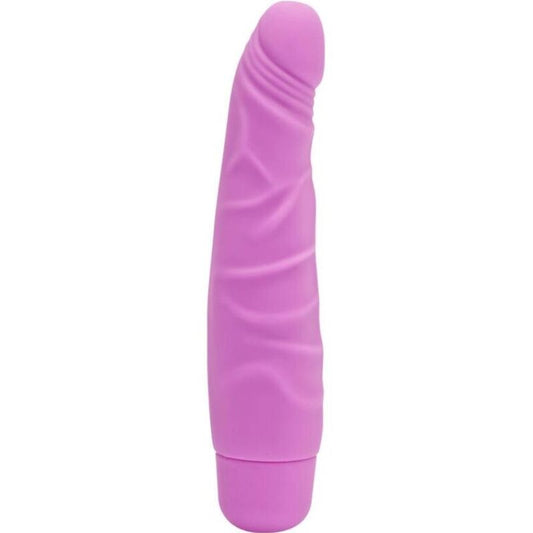 Vibrator Clasic Slim, GET REAL - Mini, cu Vene Detaliate, Roz