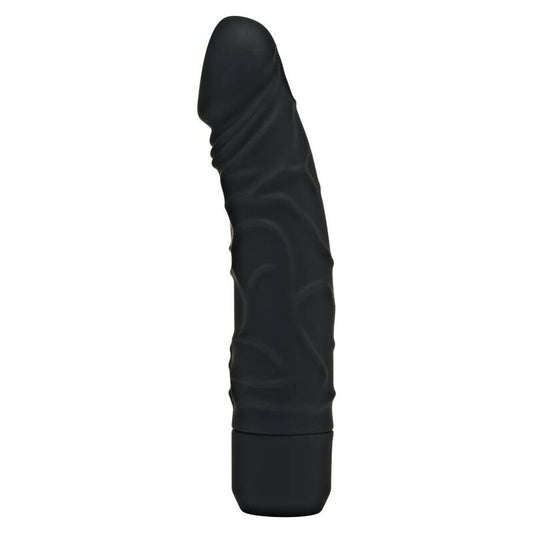 Vibrator Clasic Realist, GET REAL - Original, Silicon, Negru, 20,1 cm