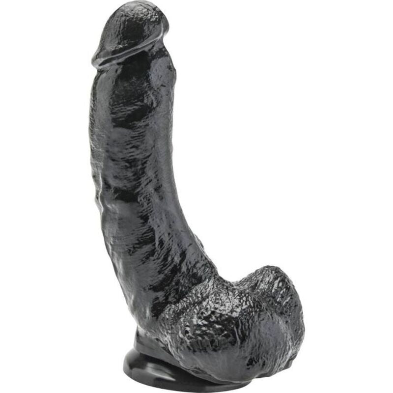 Dildo, Get Real, cu Testicule, 20,5 CM Negru