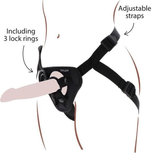 Ham cu Dildo, GET REAL - Harness Negru