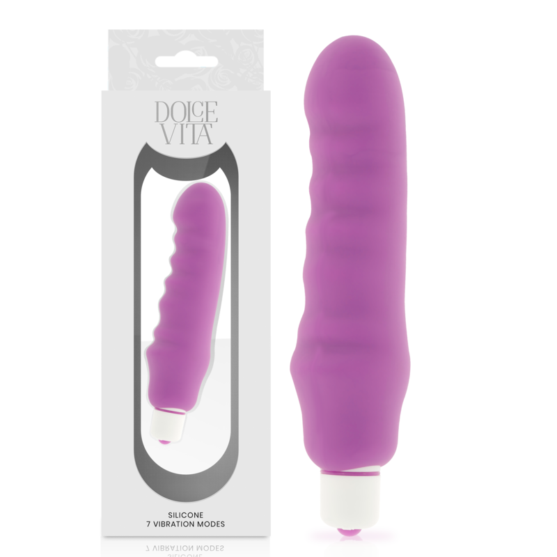 Dildo, Dolce Vita - Genius, 7 Programe de Vibratie, Mov